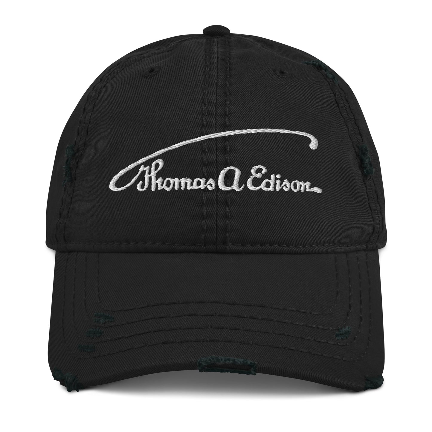 Distressed Thomas Alva Edison Signature Hat