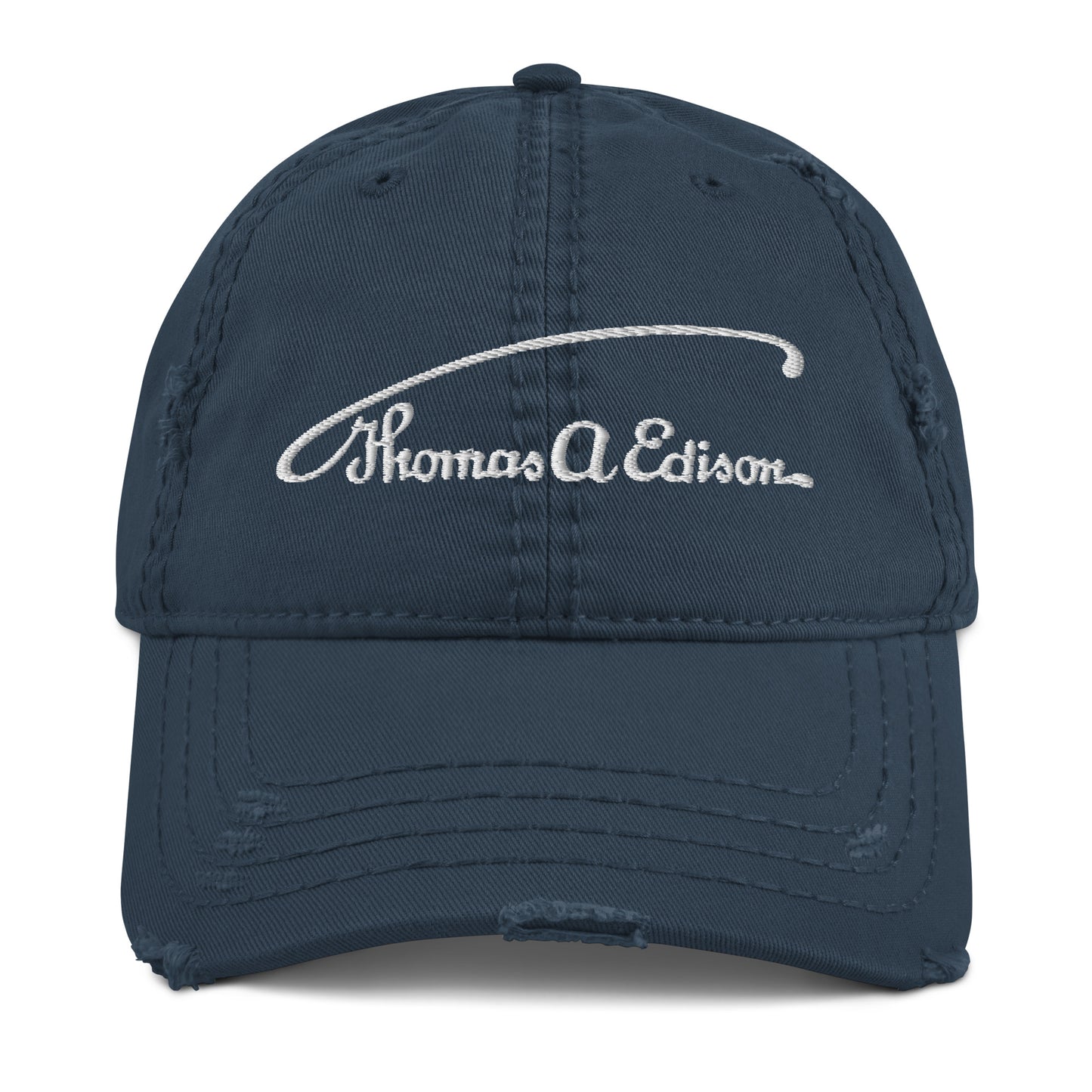 Distressed Thomas Alva Edison Signature Hat