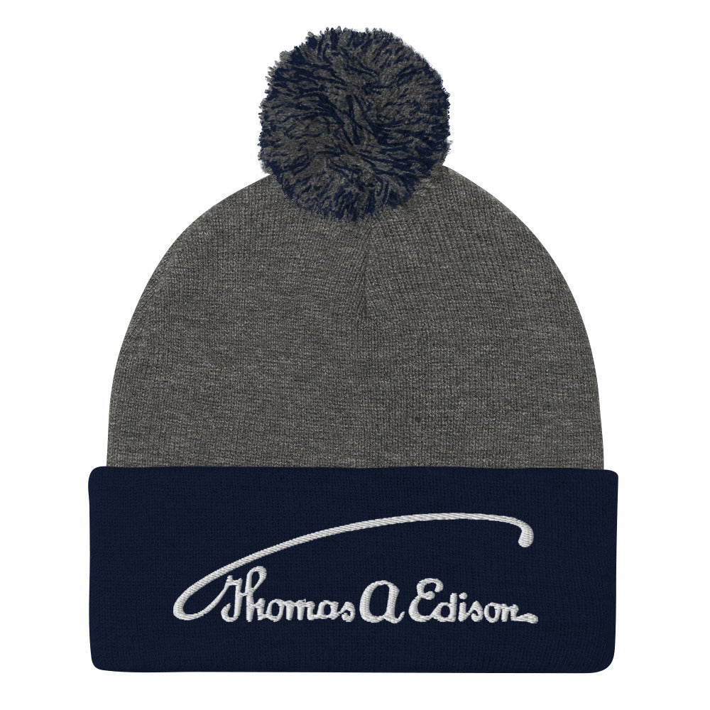 Thomas Edison Signature Puff Beanie