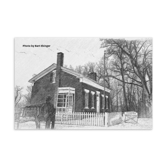 Edison Birthplace House - Side Postcard