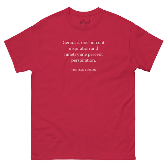 Inspiration & Perspiration Genius Quote T-Shirt